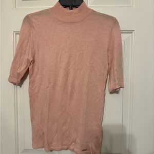 Tahari Light Pink Knit Turtleneck